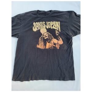 Janis Joplin Live T-Shirt Size L Rock N Roll Music Band Tee